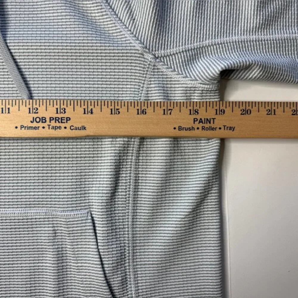 Athleta Small Gray Hoodie Sweatshirt Athletic Cowl Neck Pocket Stretch Yoga - Picture 5 of 8